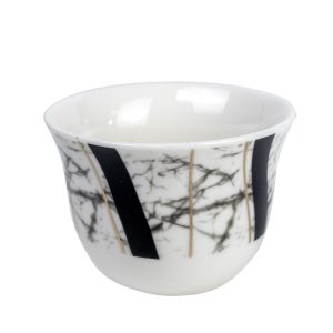 Marble Bone China 75Ml Cawa Cup 12Pcs