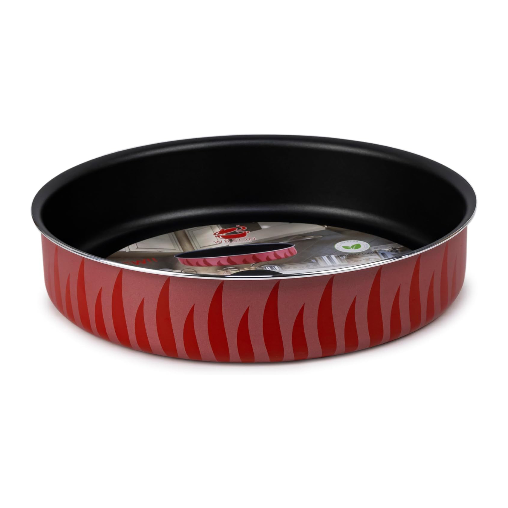 Wilson Round Flame Baking Tray, 28 cm, Red - Image 2