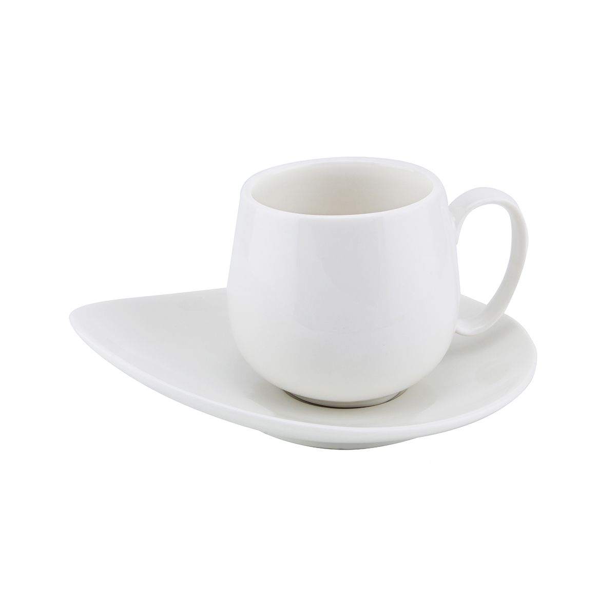 Shallow cup&saucer 6pc Big 076 - Image 2