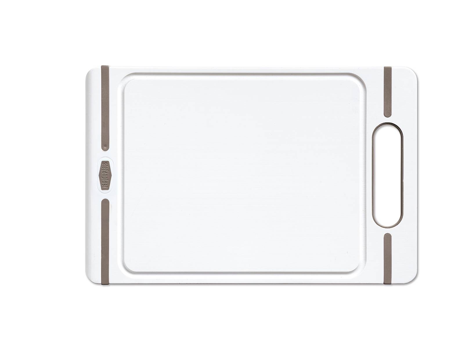 Stefanplast Cutting Board, Medium (White/Light Dove Grey) - Image 3