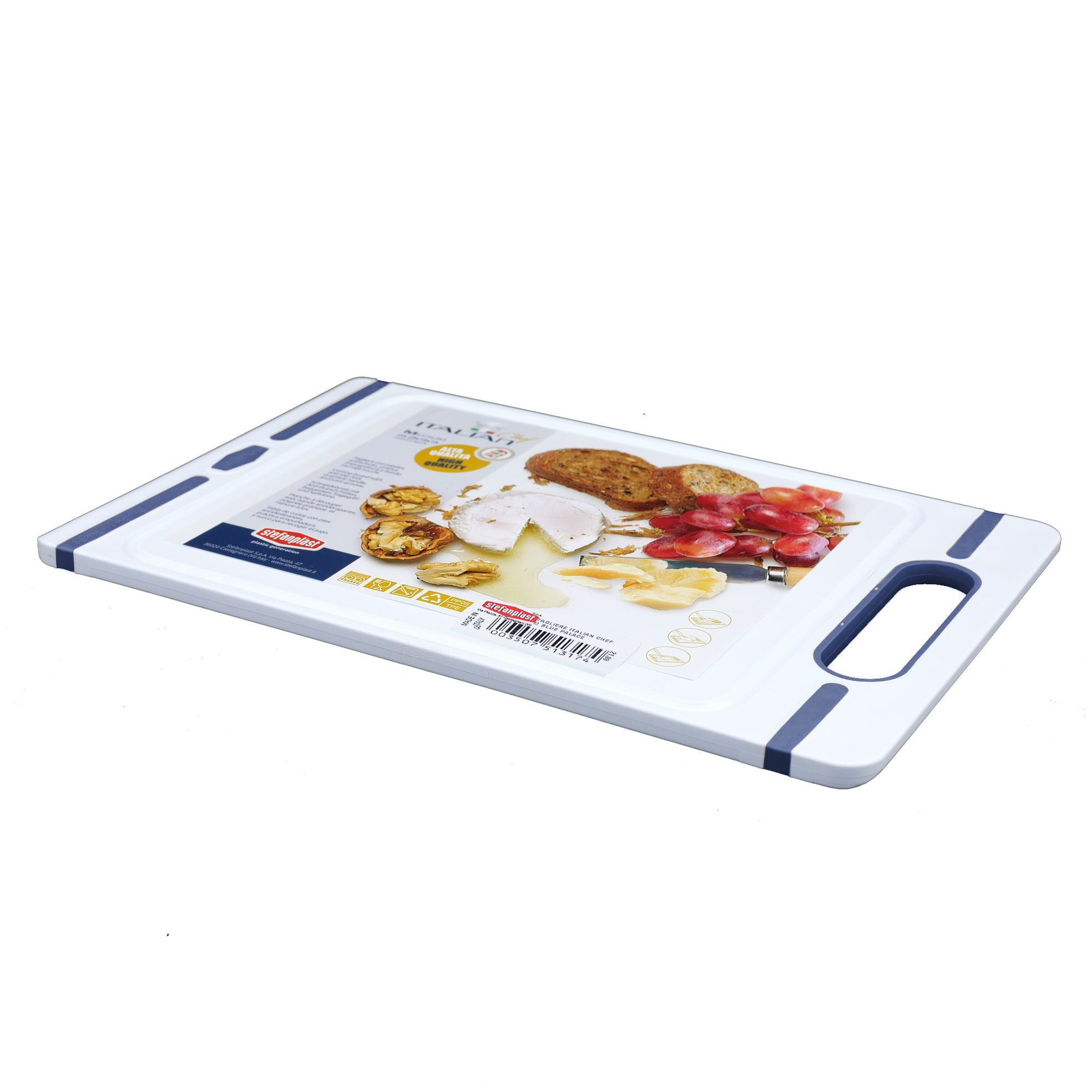 Stefanplast Cutting Board, Large (White/Light Dove Grey) - Image 3