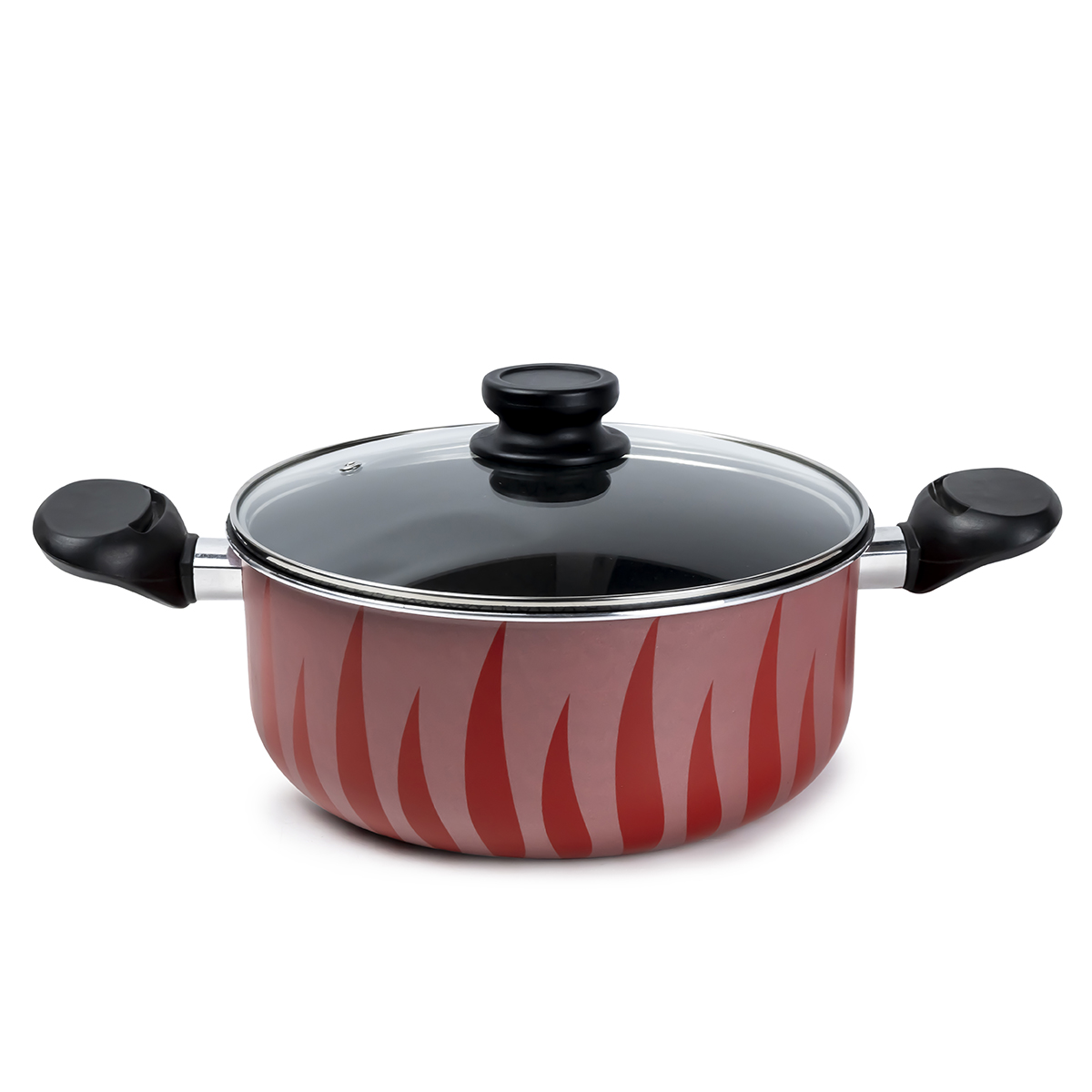 Senstan Flame Casserole (20 x 9.5 cm, Red)