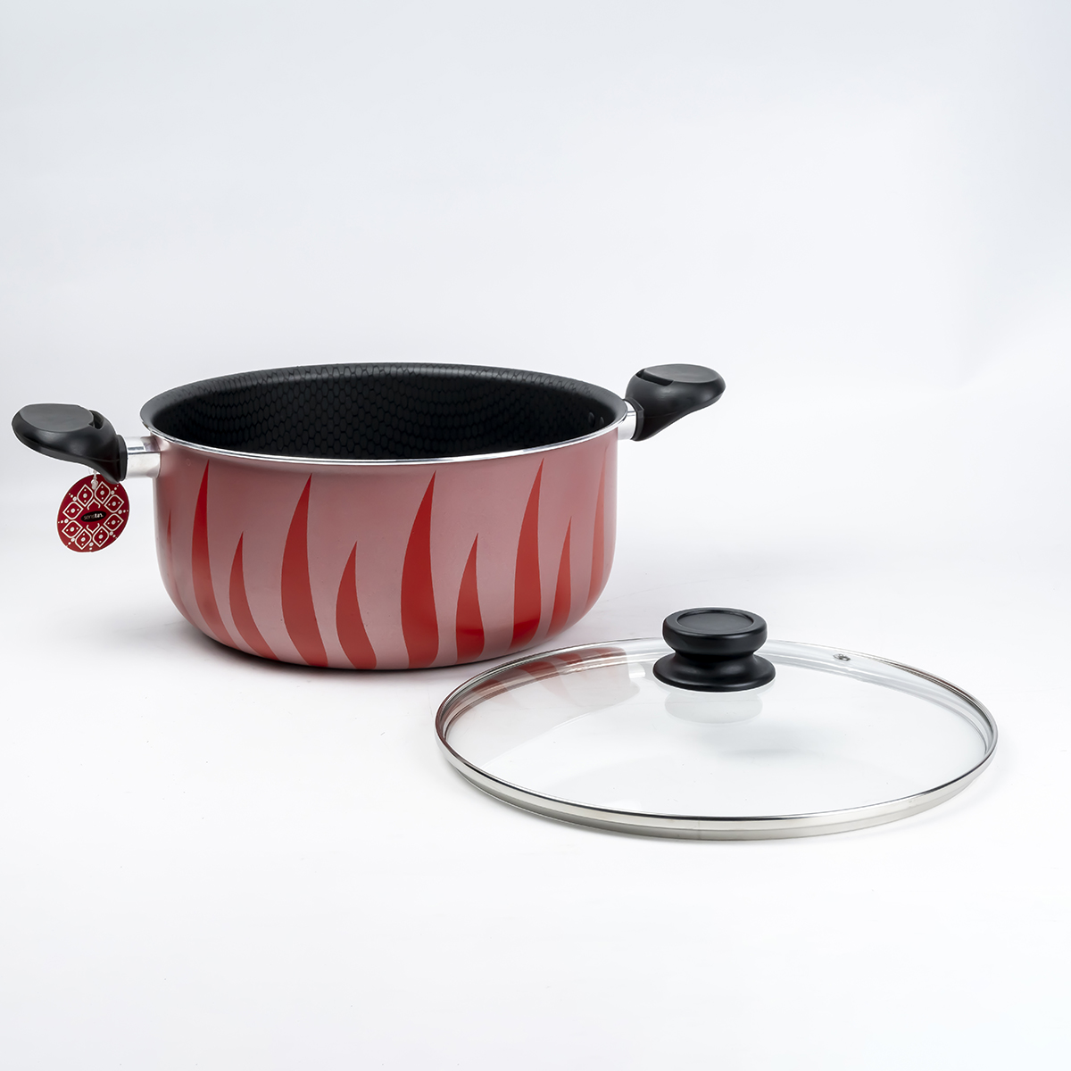 Senstan Flame Casserole (28 x 14 cm, Red) - Image 3