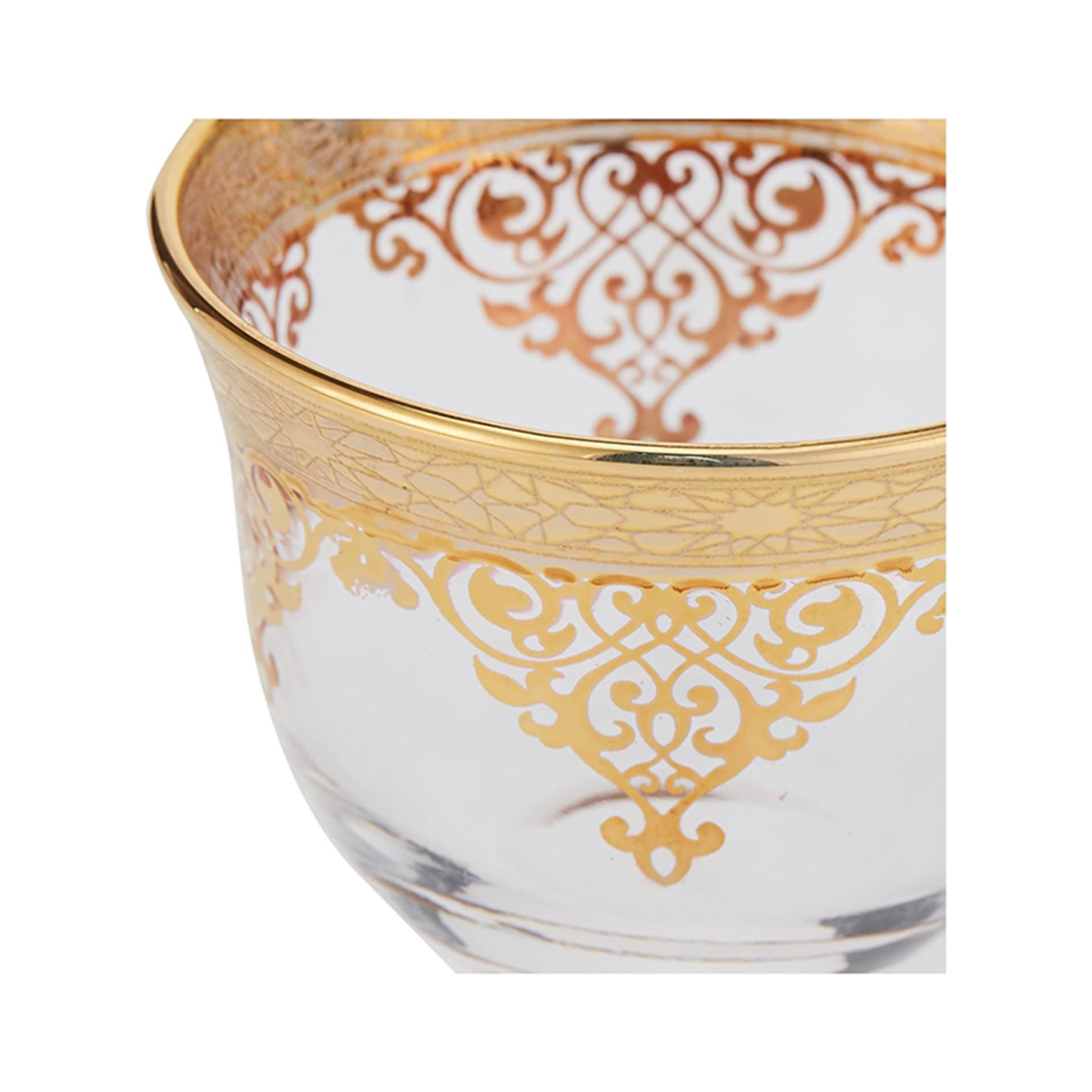 6Pcs Cawa Cups Set Gold Aura - Image 2