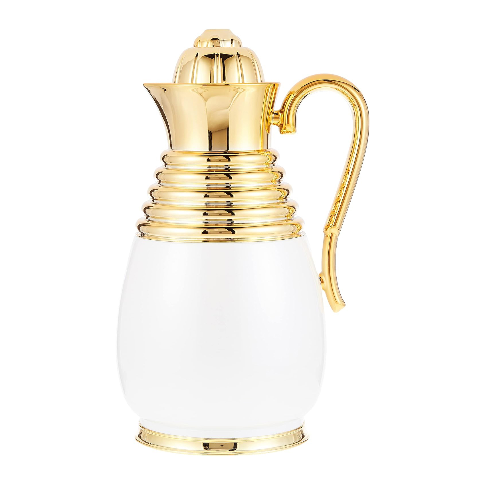 NESSAN ARABIC DALLAH 1.0LTR WHITE/GOLD
