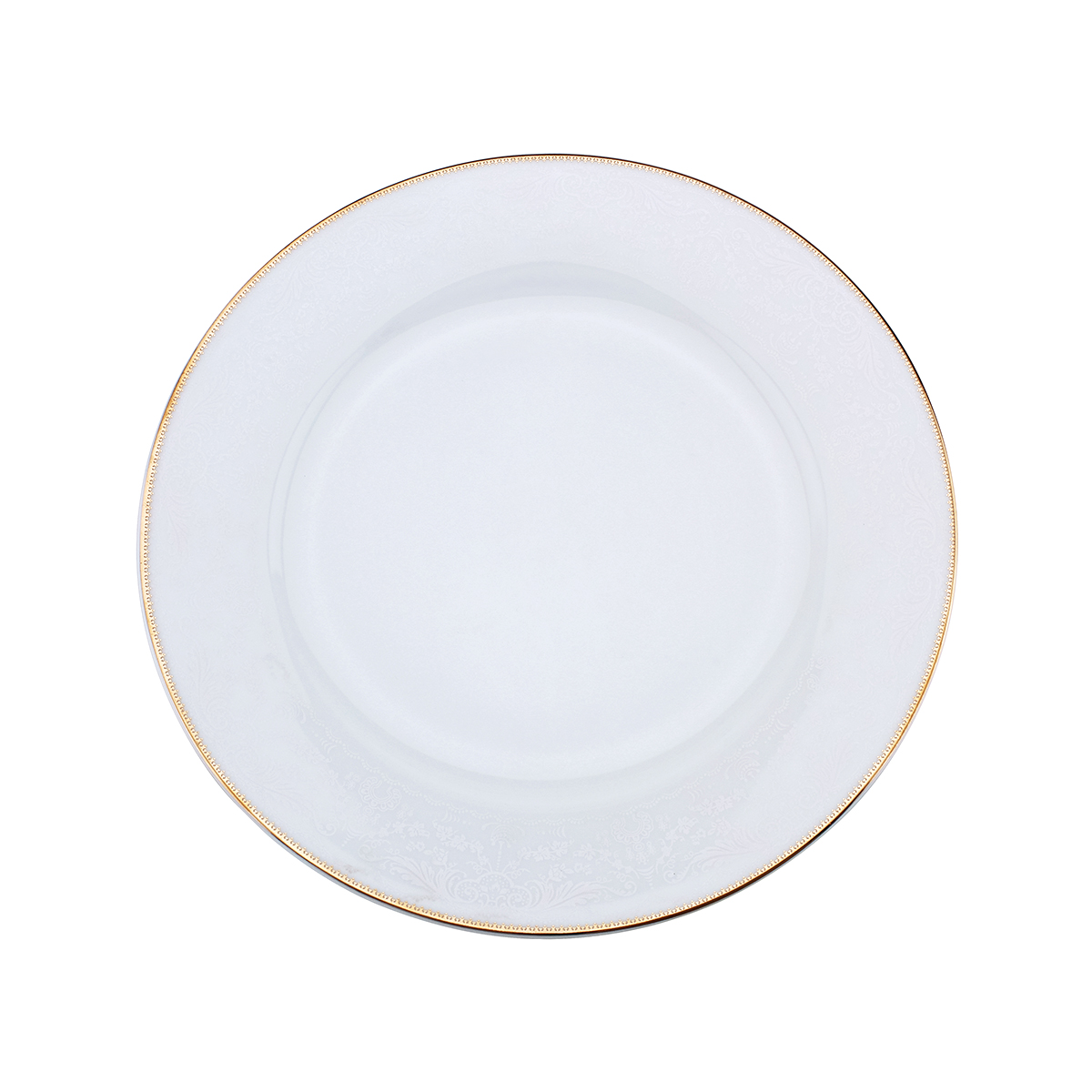 Shallow Dinner Plate, 10.5 inch, White - Image 2