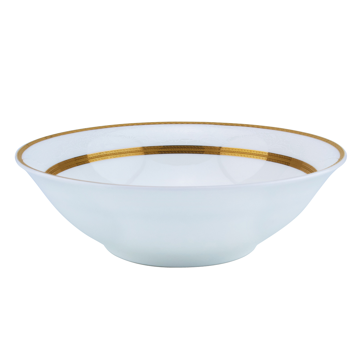 Shallow Royal Bowl, White 23 cm