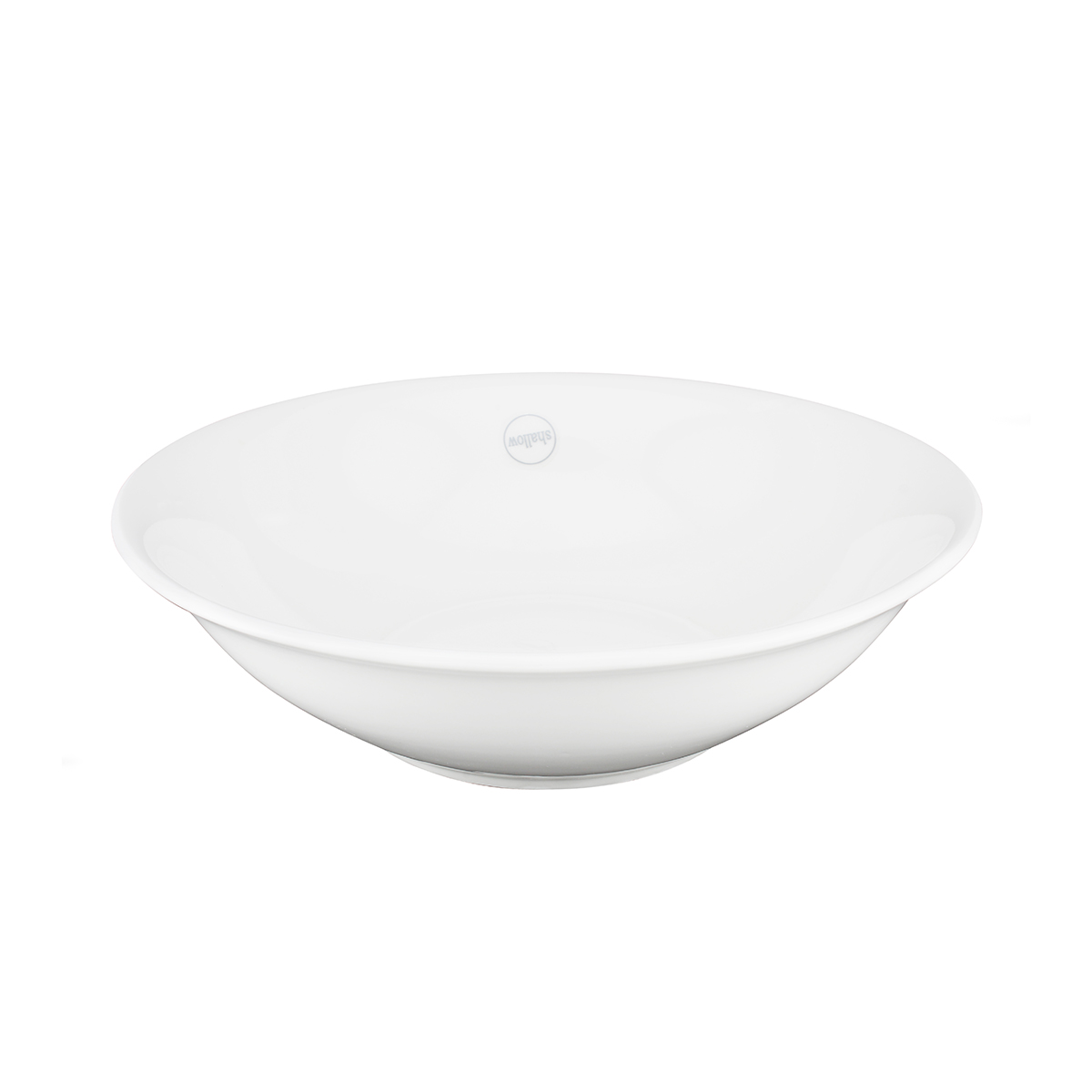 Shallow Bowl, White, 23cm