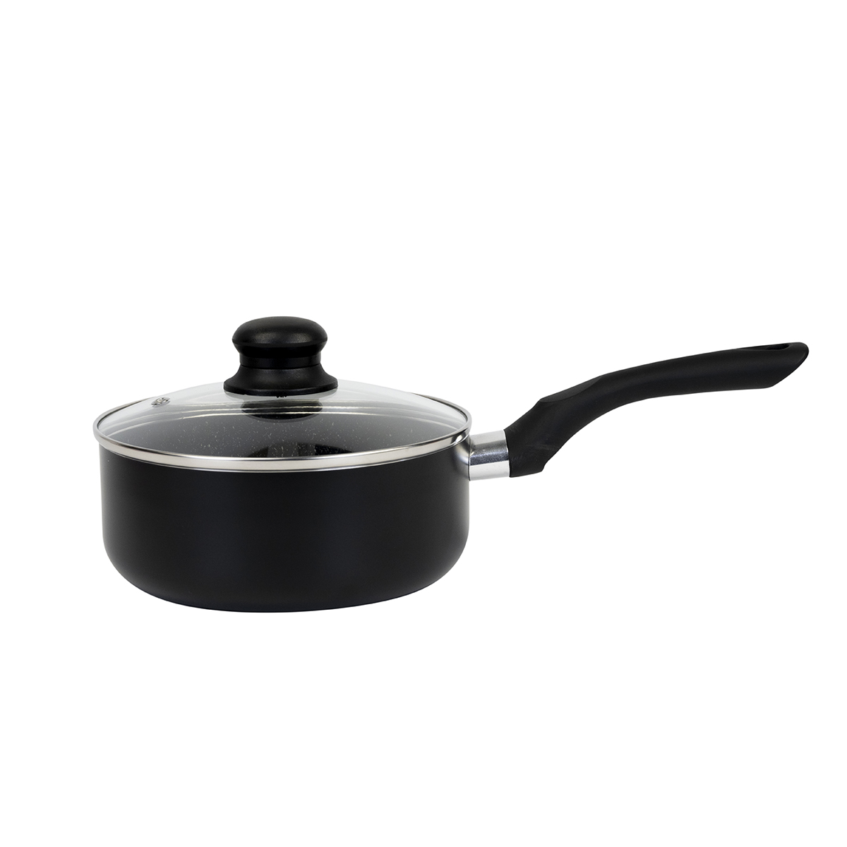 Wilson Sauce Pan with Lid, Black, 18 x 8 cm
