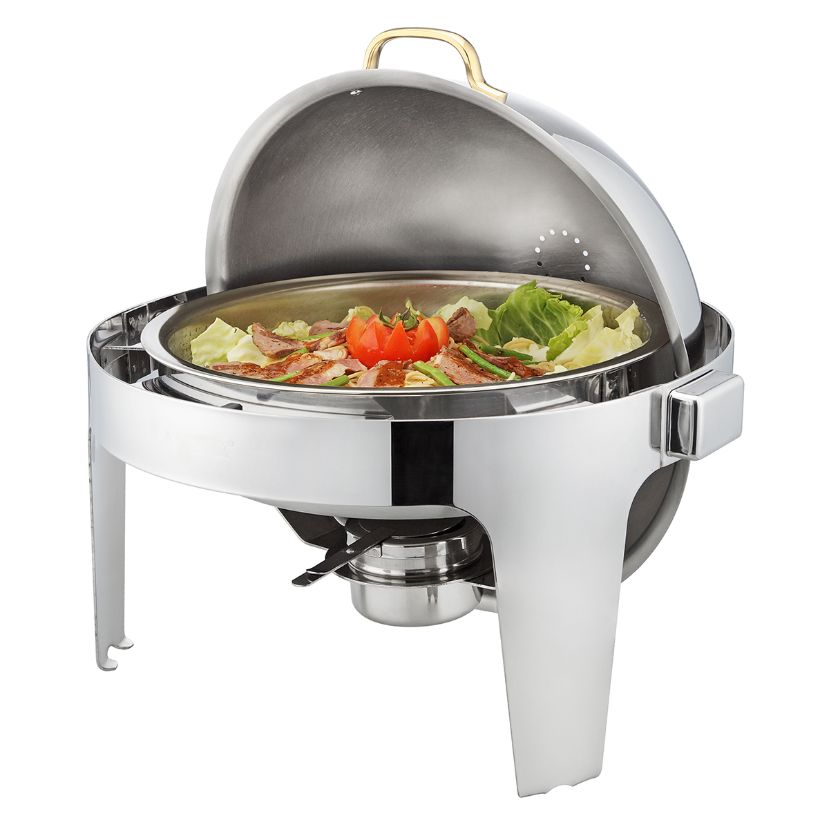 Roll Top chfing dish Round 4.5