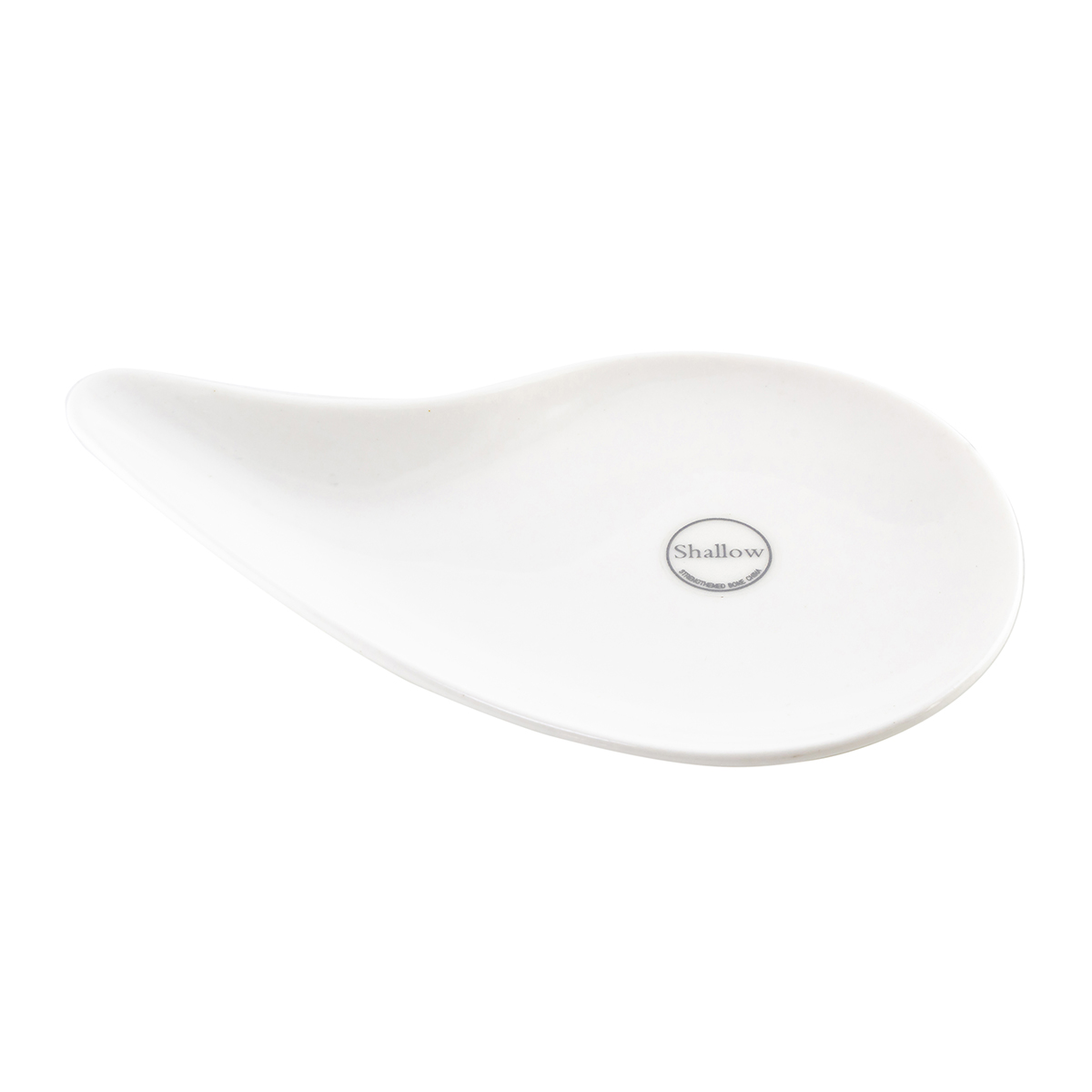 Shallow Porcelain Serving Bowl, White (9 x 4.3 cm) - Image 2