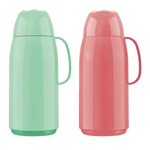 Invicta INV Top Wave Vacuum Bottle, Blush & Green, 1 Liter