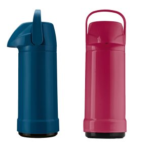 Invicta GLT Vacuum Bottle PS, Mix Petrol Blue & Pink Flambe, 1 Liter