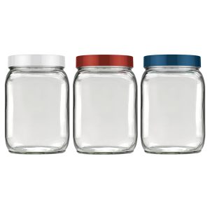 Invicta Square Pot Mix with Plastic Cover, 1.3 Liter