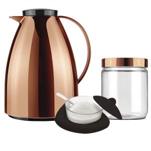 Invicta Kit Coffee Pot Metallized Cobre Rose