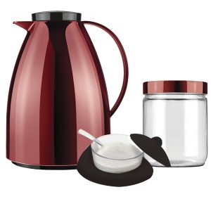 Invicta Kit Coffee Pot Metallized Red