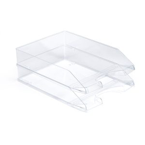 Plastic Forte Document Tray Office, Transparent