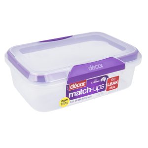 D?cor Match-Ups Clips Oblong, 2 Liter