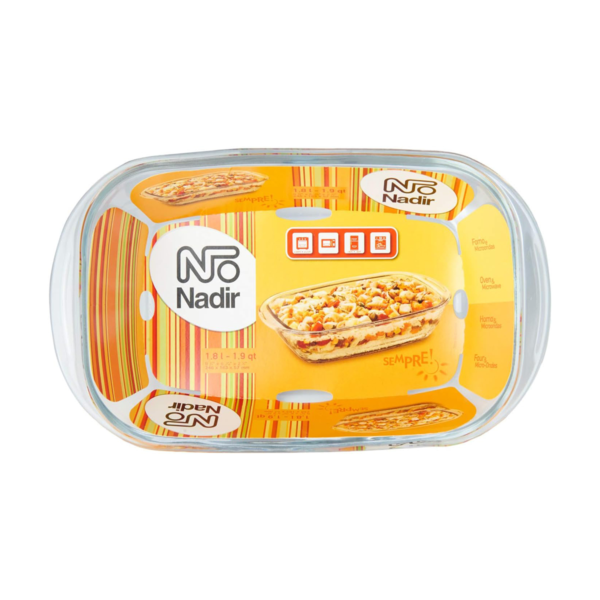 Sempre Ovenware Rectangle Roaster, 1.8 Liter - Image 2