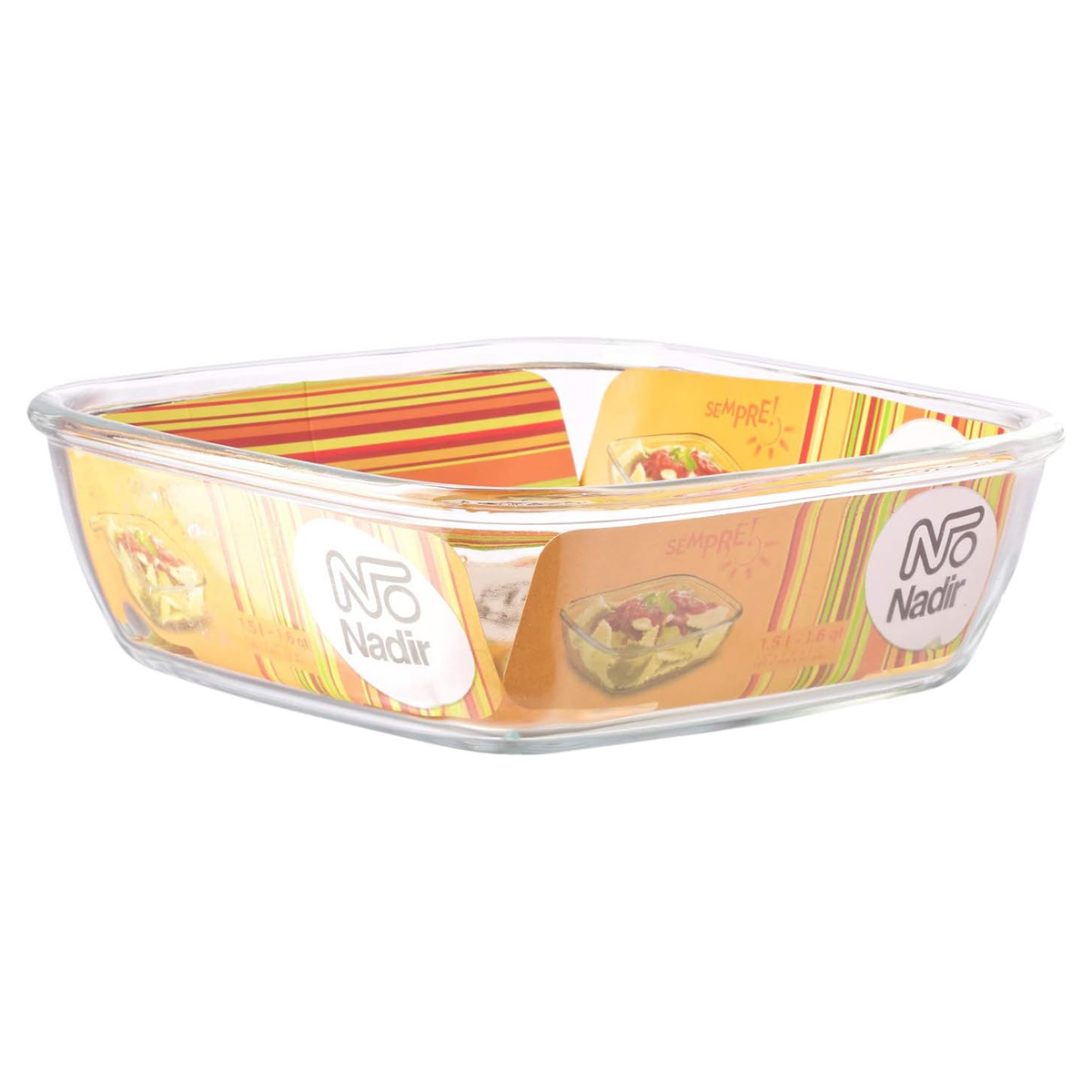 Sempre Ovenware Medium Square Roaster, 1.5 Liter - Image 2