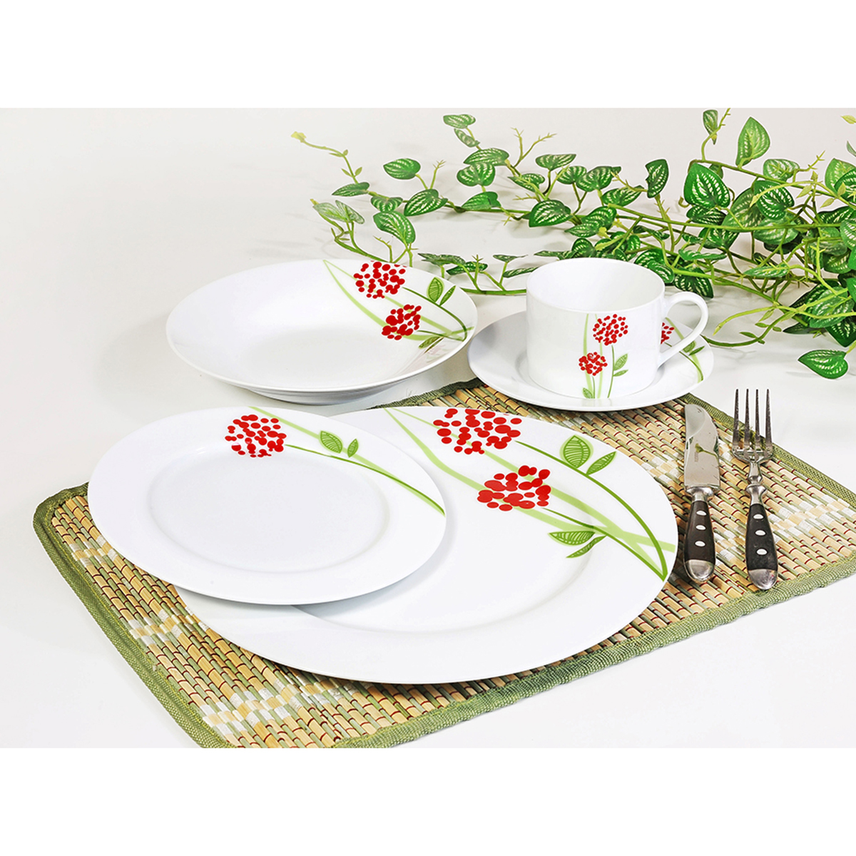 Shallow Dinner Set, 20 Pieces - Image 2