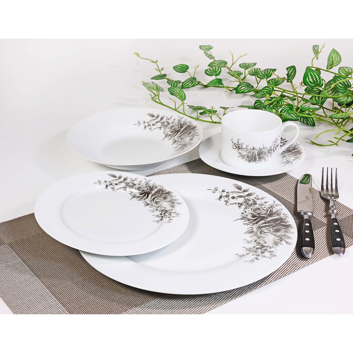 Shallow Dinner Set, 20 Pieces - Image 3
