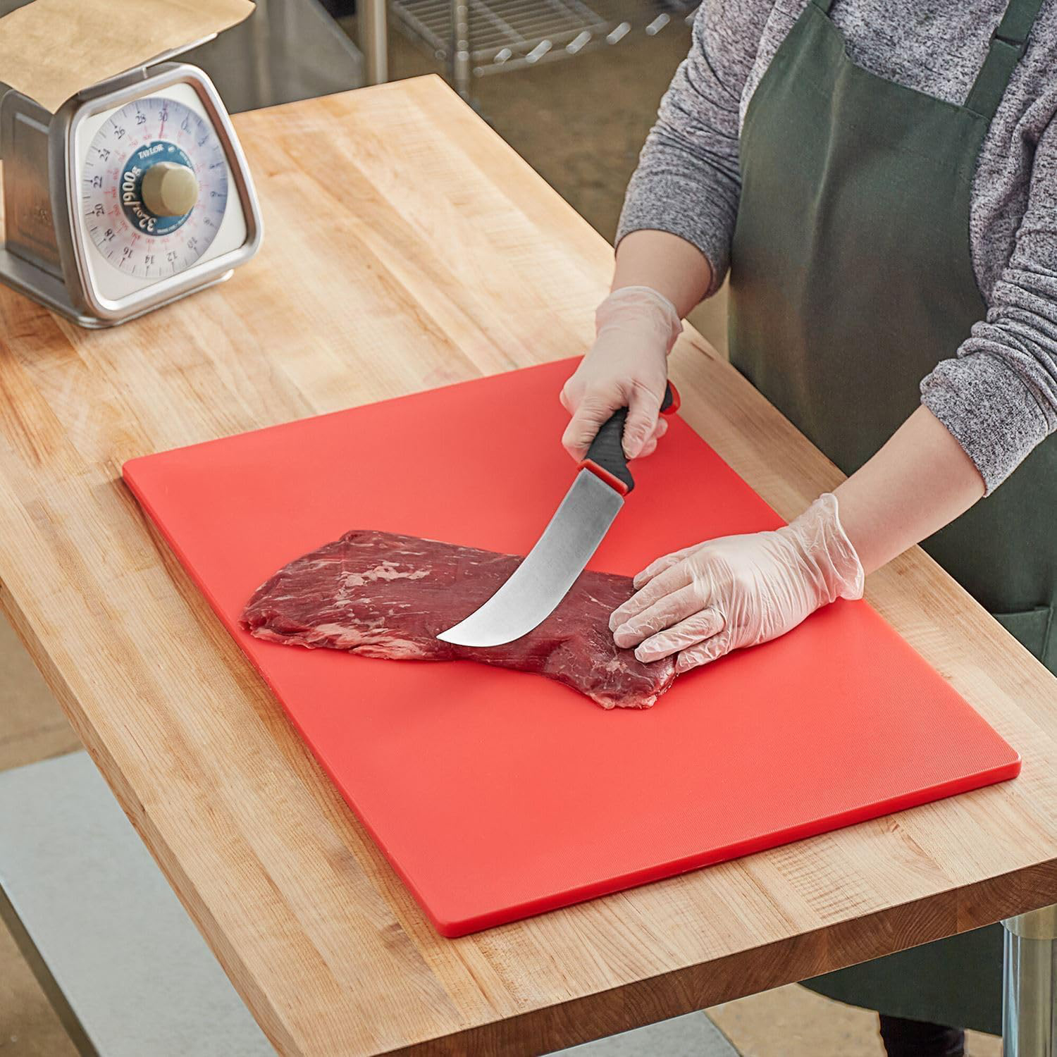 Chef Inox Chopping Board (60 x 40 x 2cm, Red) - Image 4