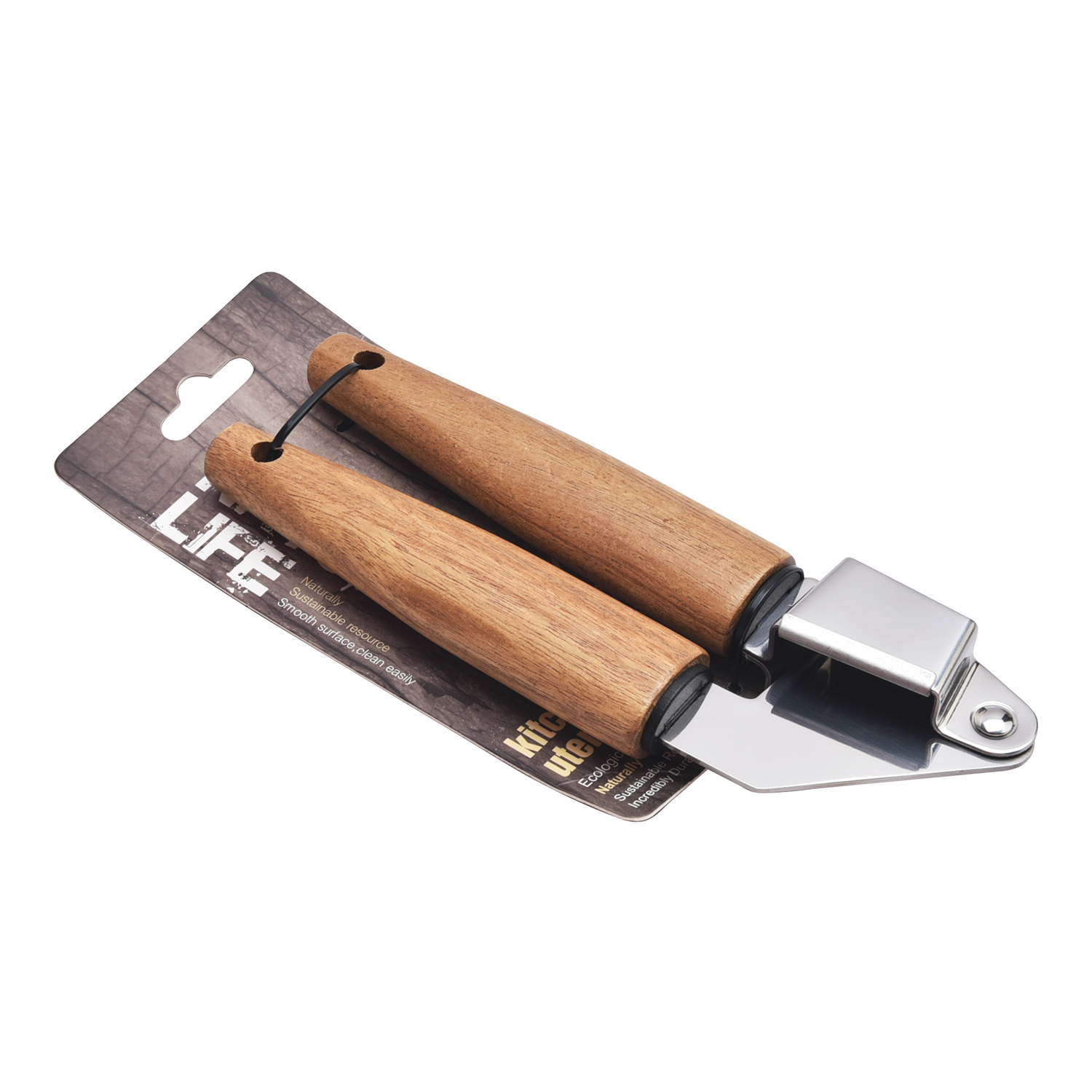 Cuisine Art Acacia Handle Garlic Presser - Image 2