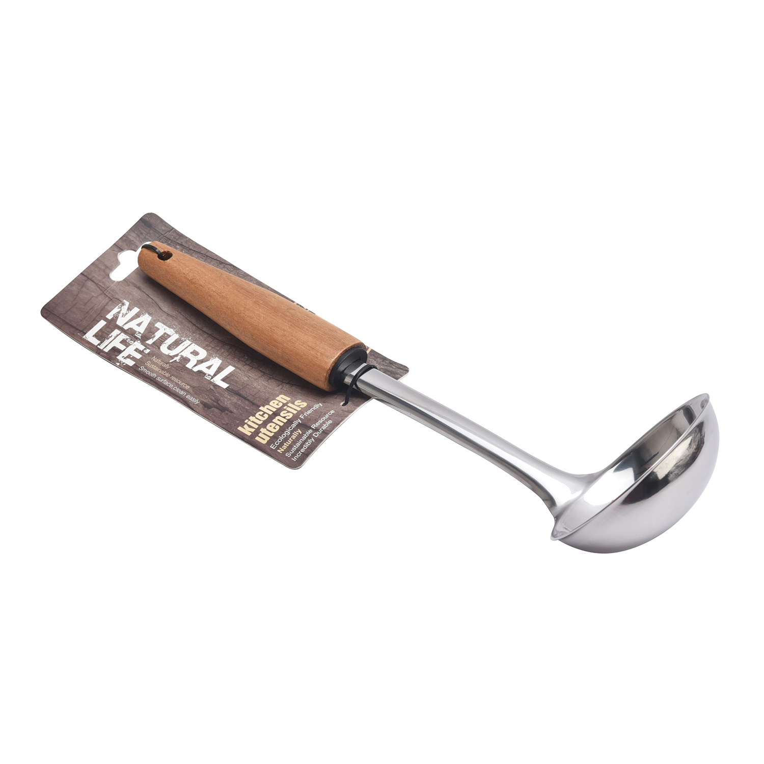 Cuisine Art Acacia Handle Soup Ladle - Image 2