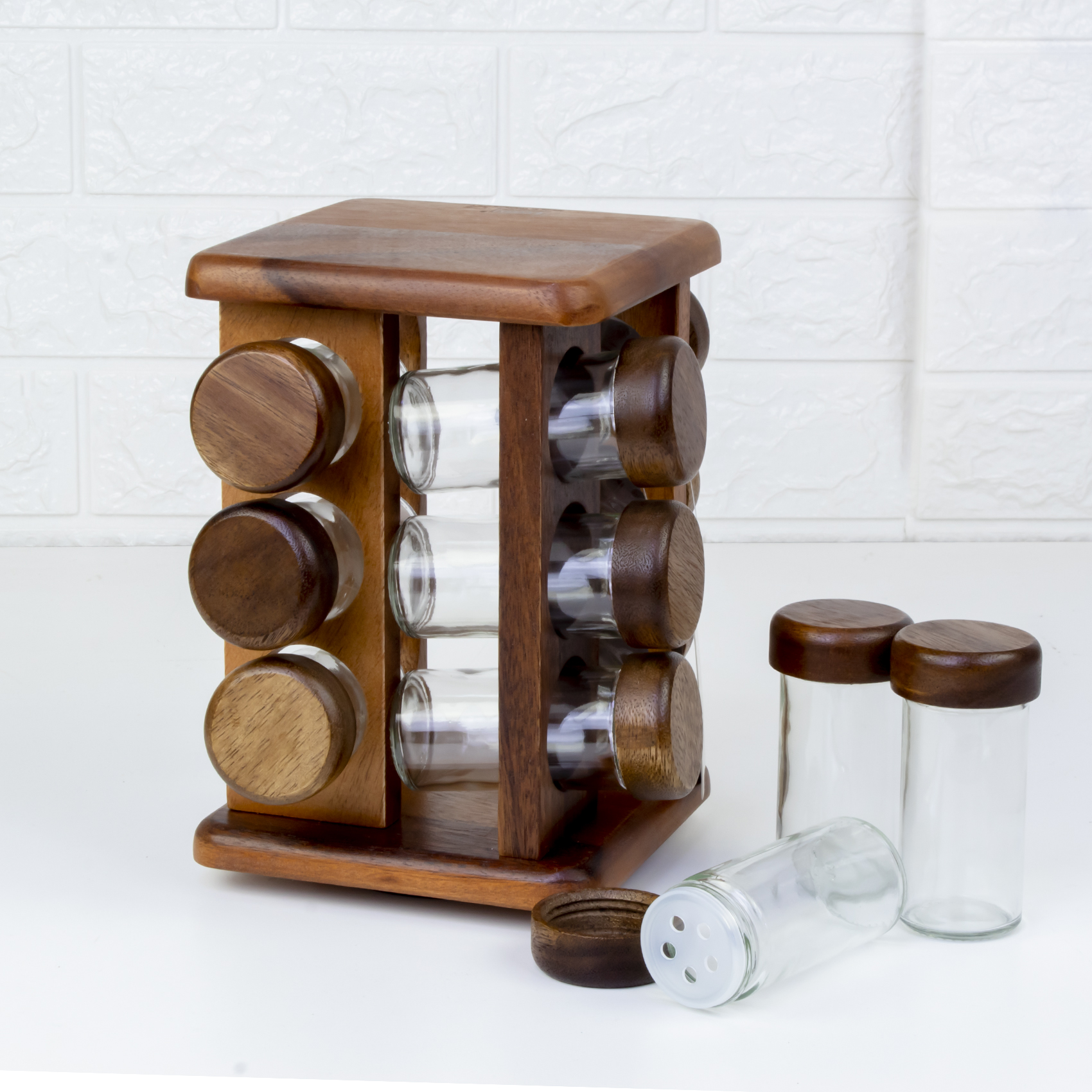 Billi Spice Rack with Bottles, 12 Pieces - Image 2