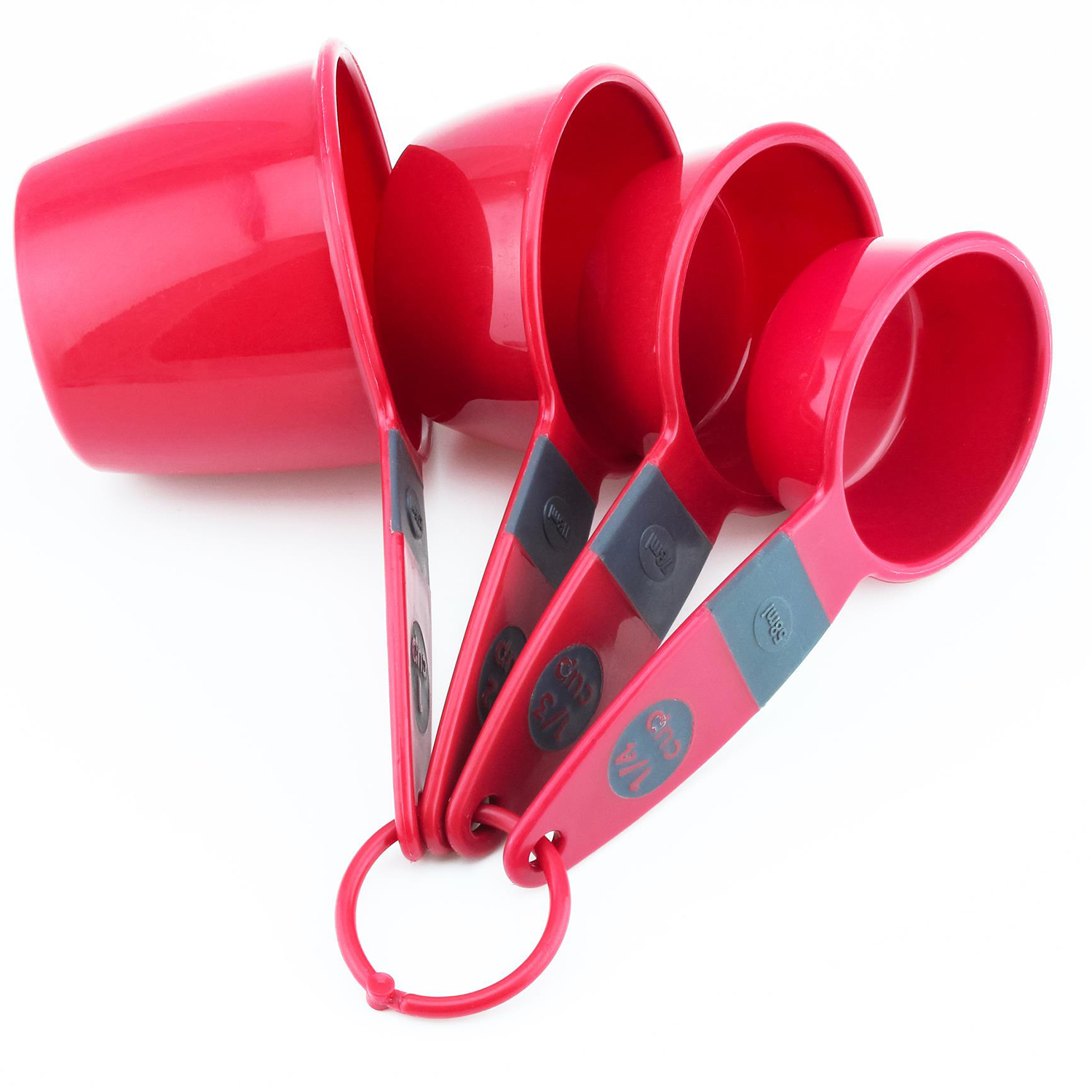 Cuisine Art Measuring Cup Set, 4 Pieces, Red