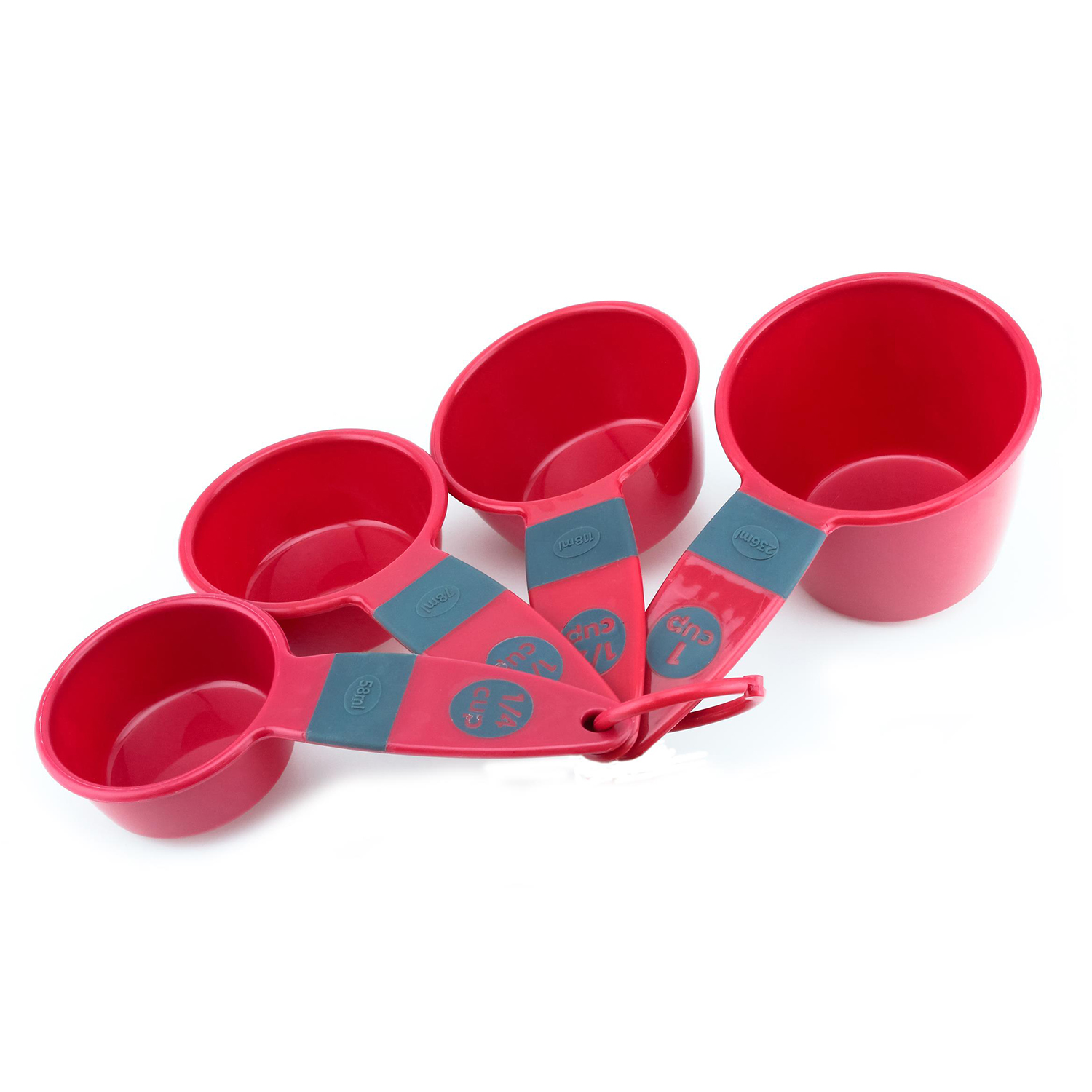 Cuisine Art Measuring Cup Set, 4 Pieces, Red - Image 2