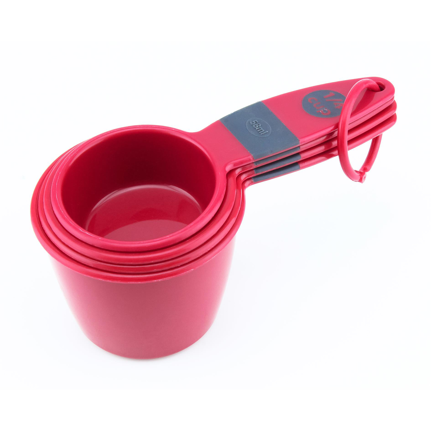 Cuisine Art Measuring Cup Set, 4 Pieces, Red - Image 3