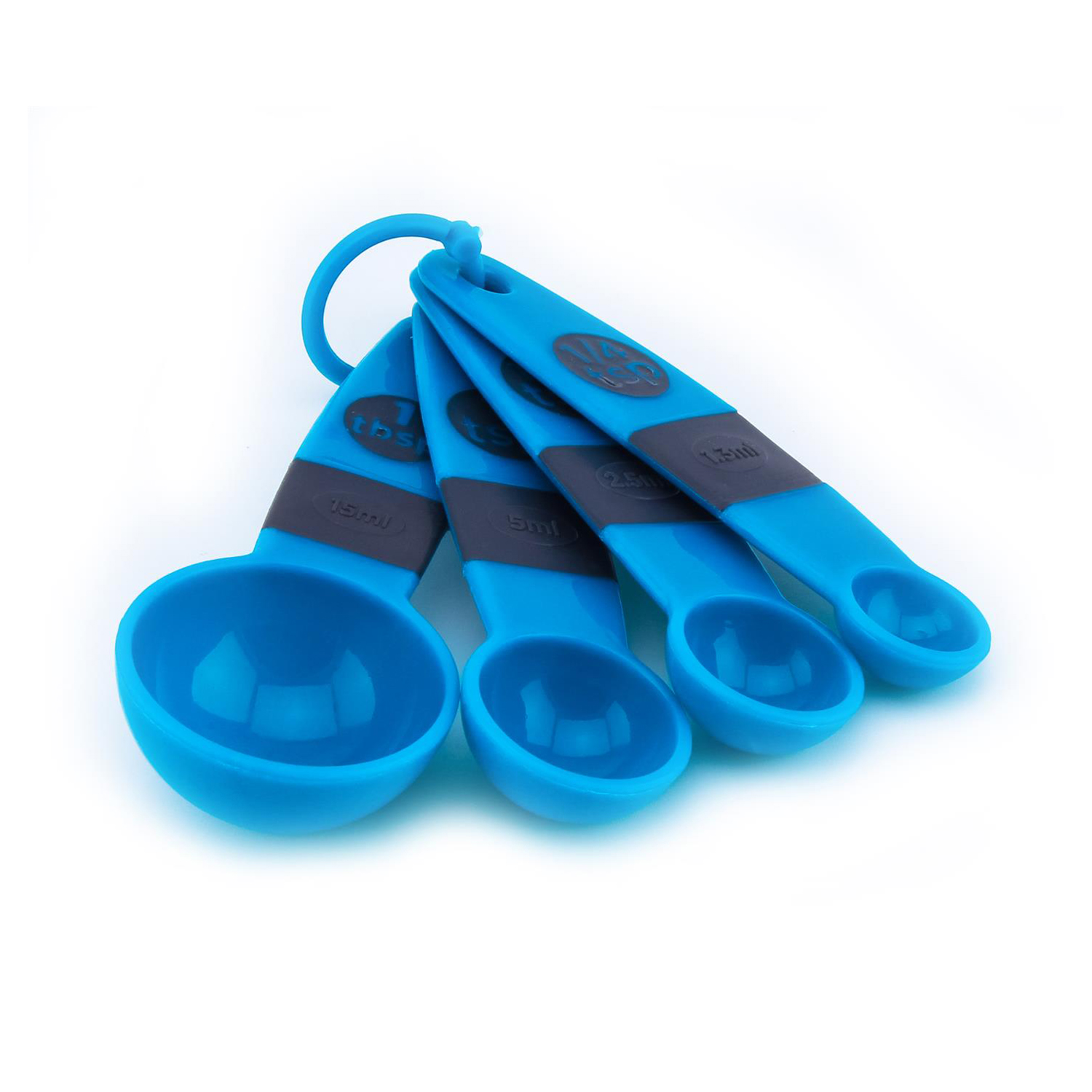 Cuisine Art Acacia Mesuring Spoon Set, 4 Pieces (Blue) - Image 2