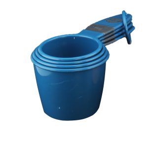 Cuisine Art Polypropylene TPR Measuring Cup Set Bind Card, 4 Pieces, Blue
