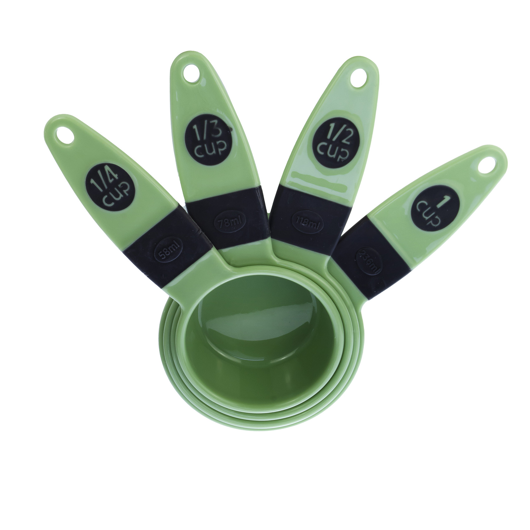 Cuisine Art Measuring Cup Set, 4 Pieces, Pesto Green - Image 2