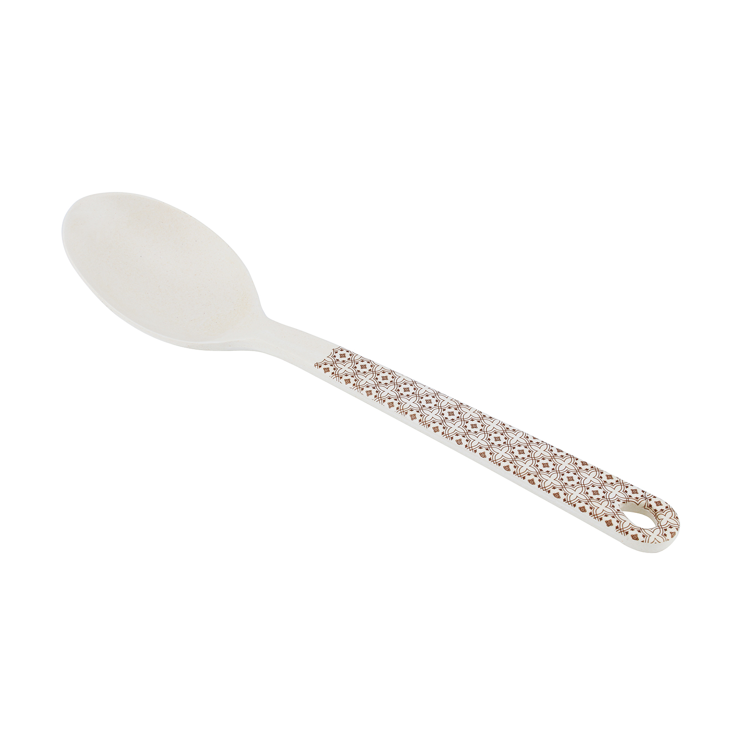 Bd Bamboo Fibre Spoon, Diamond Design (31 x 6.6cm)