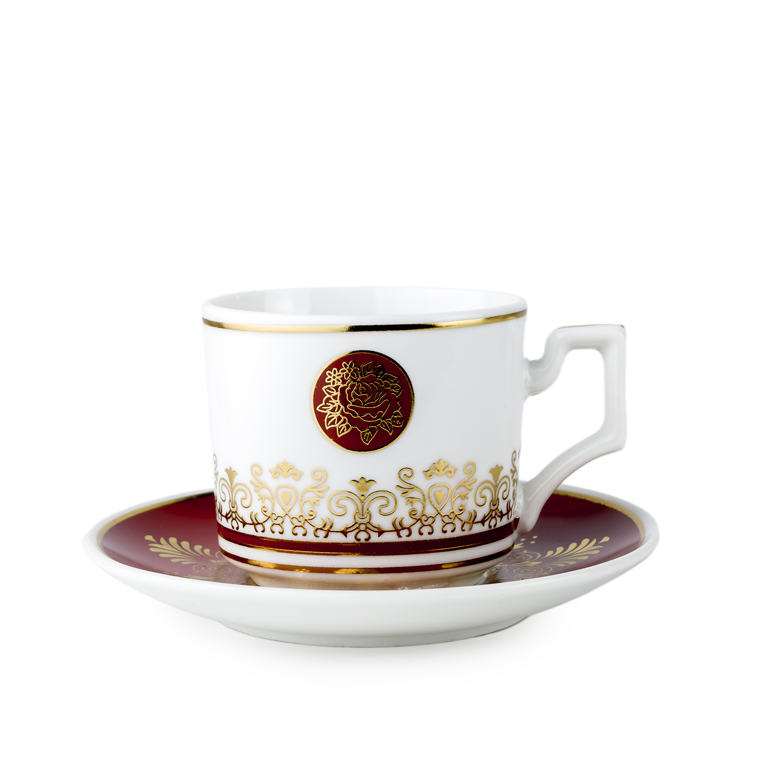 Bd 180ml Tea Cup Set, 6 Pieces (Red) - Image 2