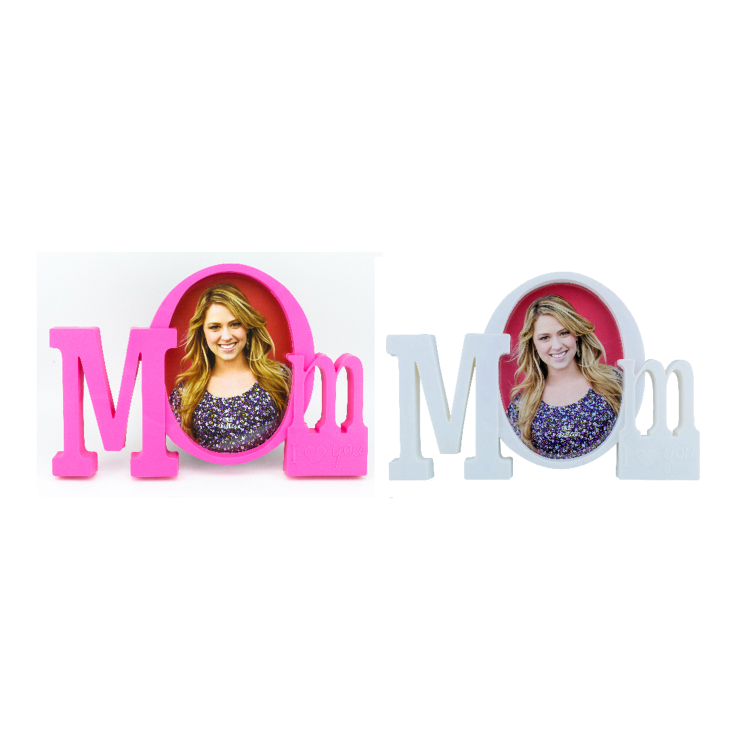 Bd Photo Frame (30 x 21cm, Pink & White)