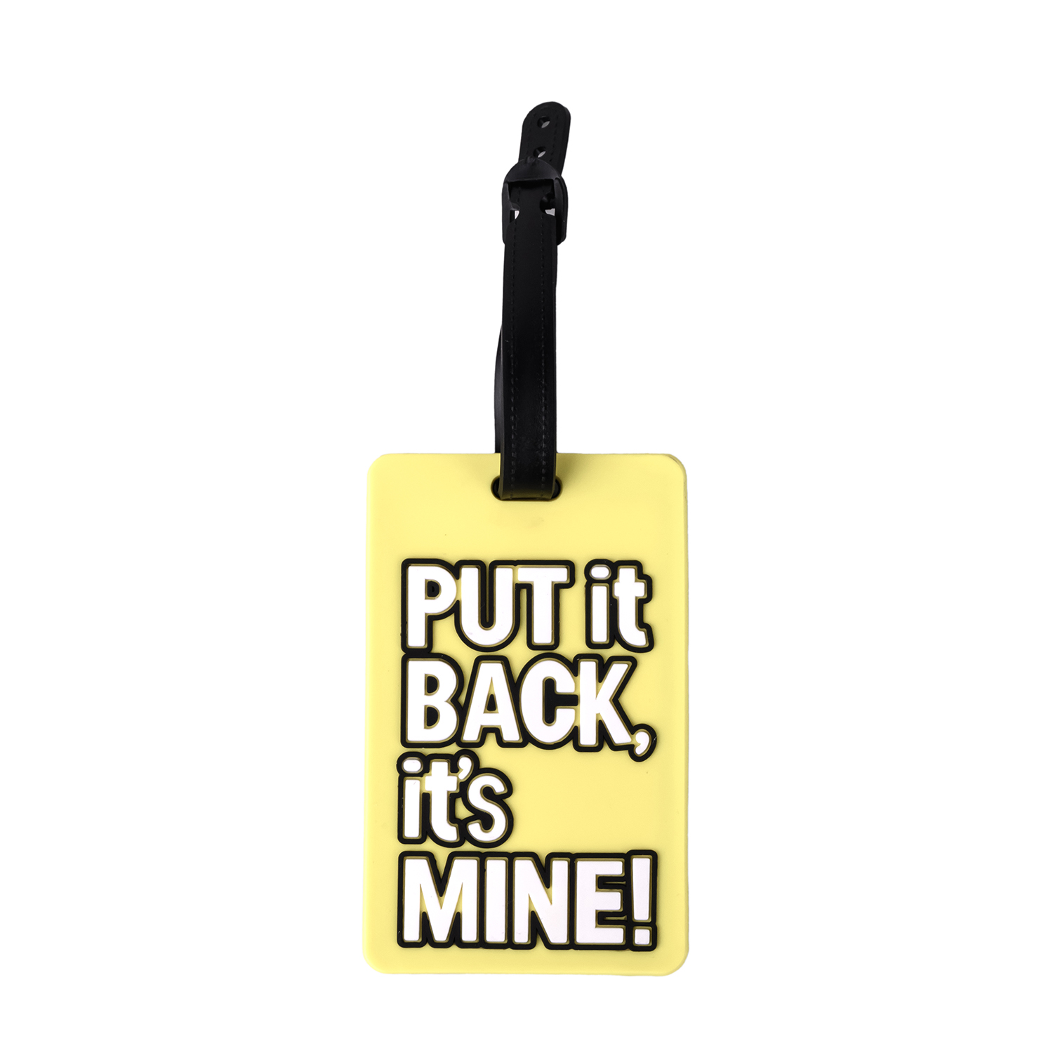 Bd Luggage Tag - Put It Back Yellow