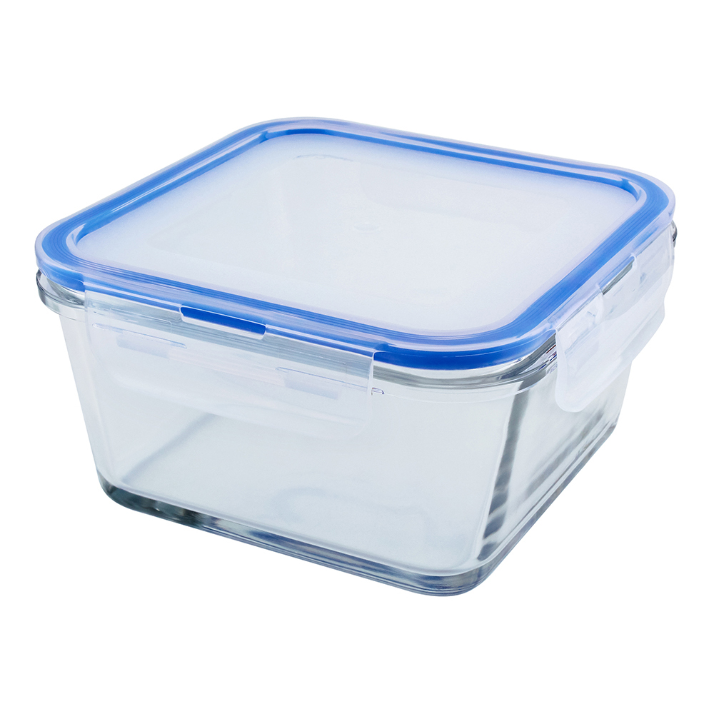 Mondex Square Food Storage with Blue Lid, 900ml - Image 2
