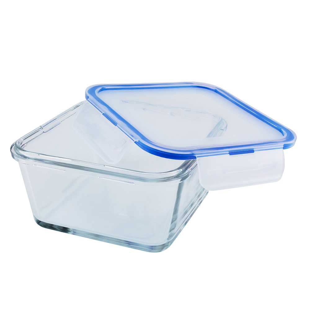 Mondex Square Food Storage with Blue Lid, 900ml - Image 3