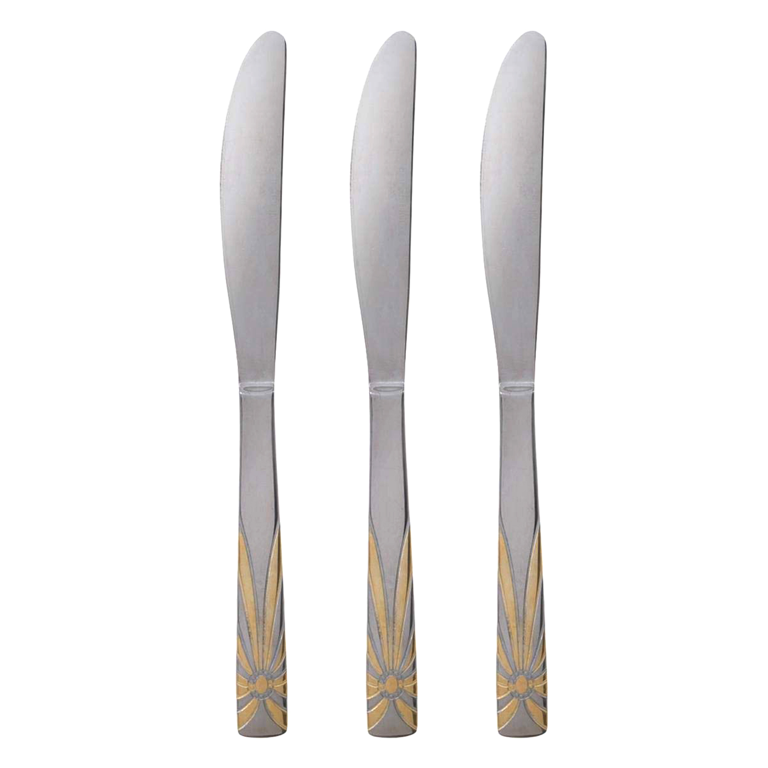 Berger Dinner Knife Set, Gold, 3 Pieces (2224T270)