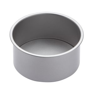 KitchenCraft Non-Stick Round Deep Cake Pan with Loose Base 18cm (7", Sleeved)