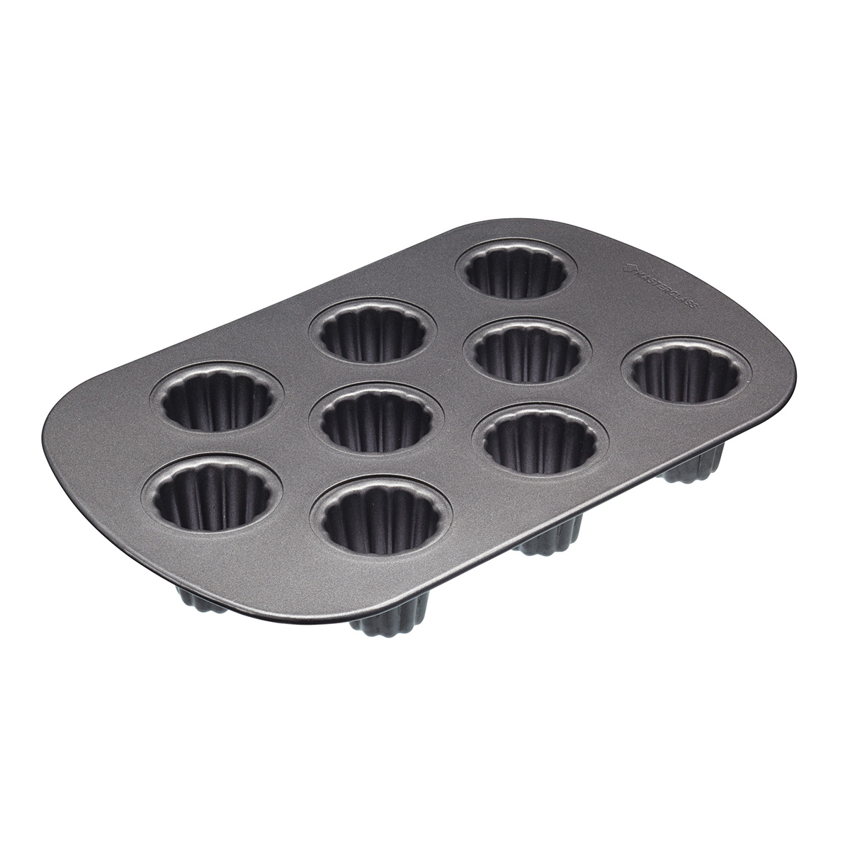 MasterClass Non-Stick Silicone Nine Hole Canel? Pan (32.5x22cm, Sleeved)