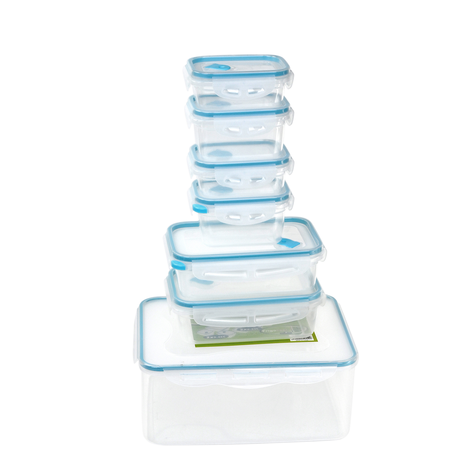 Mondex Polypropylene Food Container Set - 7 Pieces (1N 5000ml, 2N 1000ml, 2N 460ml, 2N 330ml) - Image 2