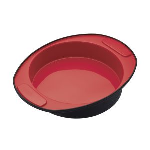 MasterClass Smart Silicone Flexible Round Cake Pan 20.5cm (8 Inch, Sleeved)