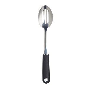 MasterClass Soft-Grip Stainless Steel Slotted Spoon, Carded