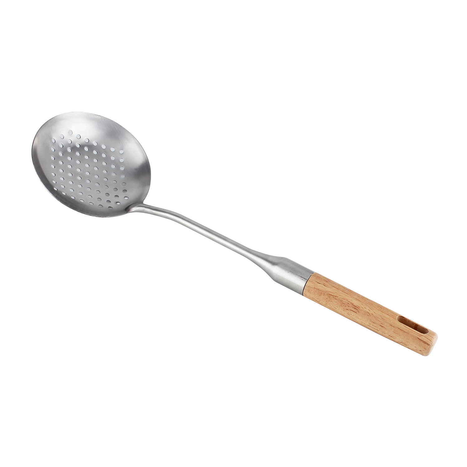 Berger Stainless Steel Skimmer with Rubber Wooden Handle