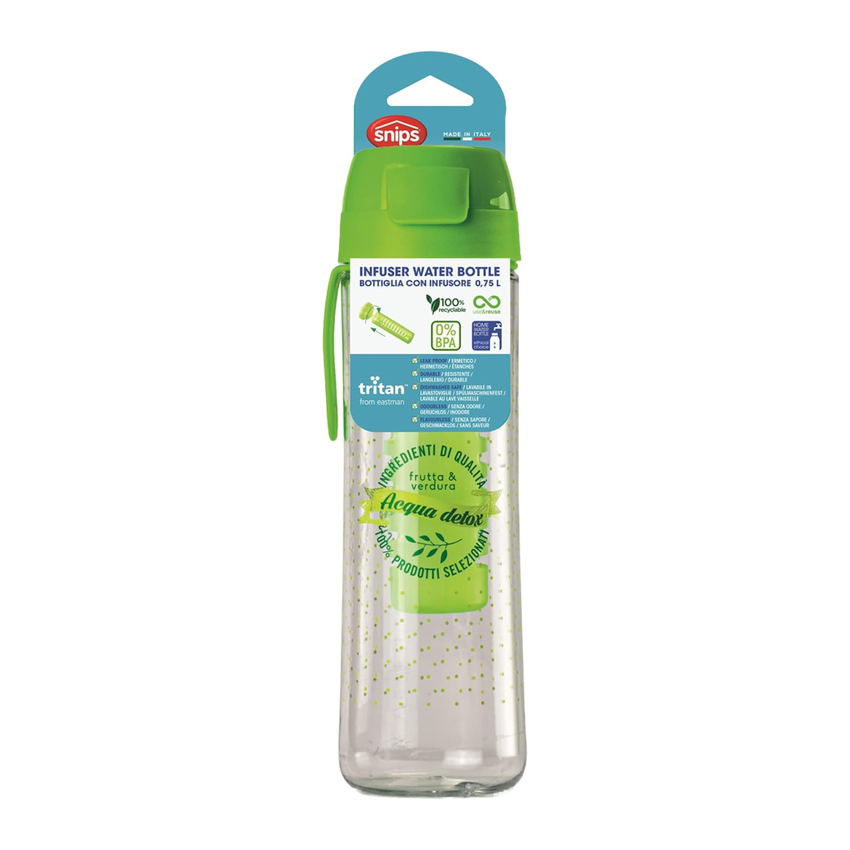 Snips Tritan Infuser Water Bottle, 0.75 Liters - Image 5